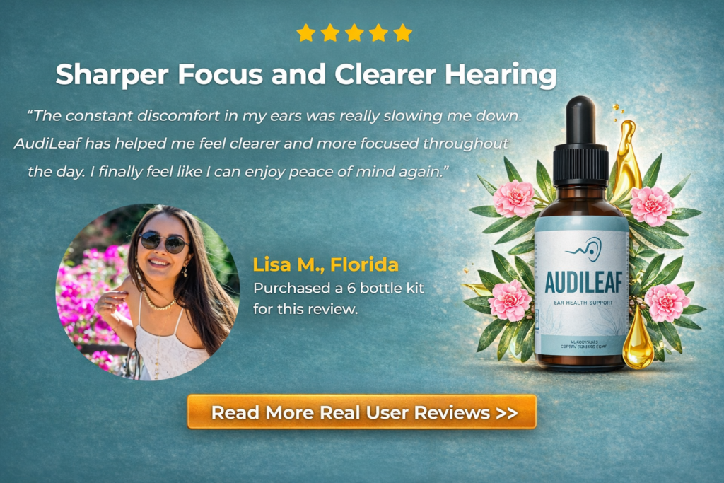 Audileaf ingredients maca root ginseng green tea hearing support